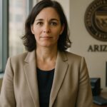 Onderzoeker in een overheidskantoor in Arizona die een fraudezaak rond cryptovaluta behandelt