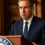 Fed-voorzitter Kevin Warsh houdt een toespraak achter een lessenaar tijdens het symposium in Jackson Hole
