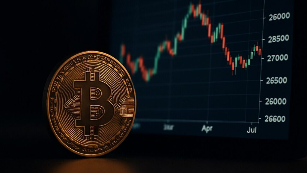 Leeg kruispunt bij een overheidsgebouw in Washington onder een bewolkte lucht, symbool voor de onzekere richting rond XRP en de Clarity Act